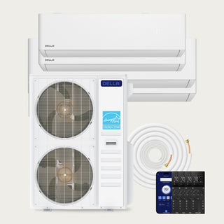 DELLA Optima CloudAir Series 55000 BTU Quad Zone Mini Split AC (9K+9K+18K+18K) - Up to 2800 Sq.Ft.