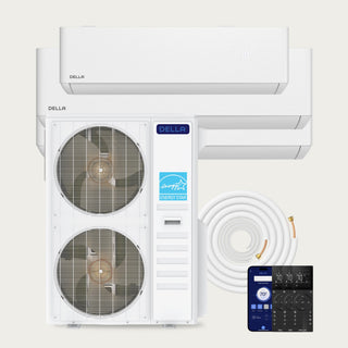 DELLA Optima CloudAir Series 55000 BTU Tri-Zone Mini Split AC (9K+18K+23K)  - Up to 2900 Sq.Ft.