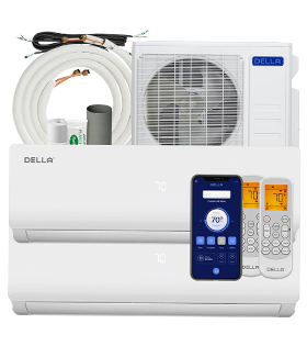 27000 BTU Dual Zone Mini Split AC