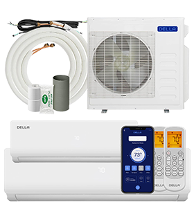 36000 BTU Dual Zone Mini Split AC