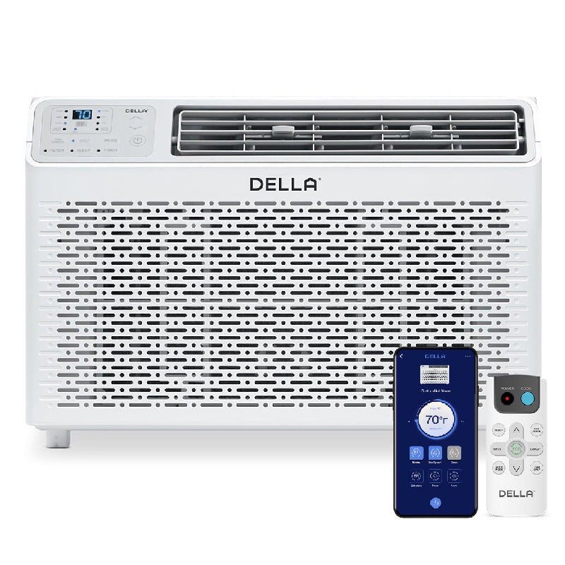 DELLA Fenestra Series 10000 BTU Smart Window AC with Remote/App Control, Cools Up to 450 Sq. Ft