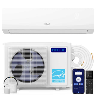 DELLA Serena Series 9000 BTU 22 SEER2 Mini-Split Heat Pump AC - Up to 400 Sq.Ft.