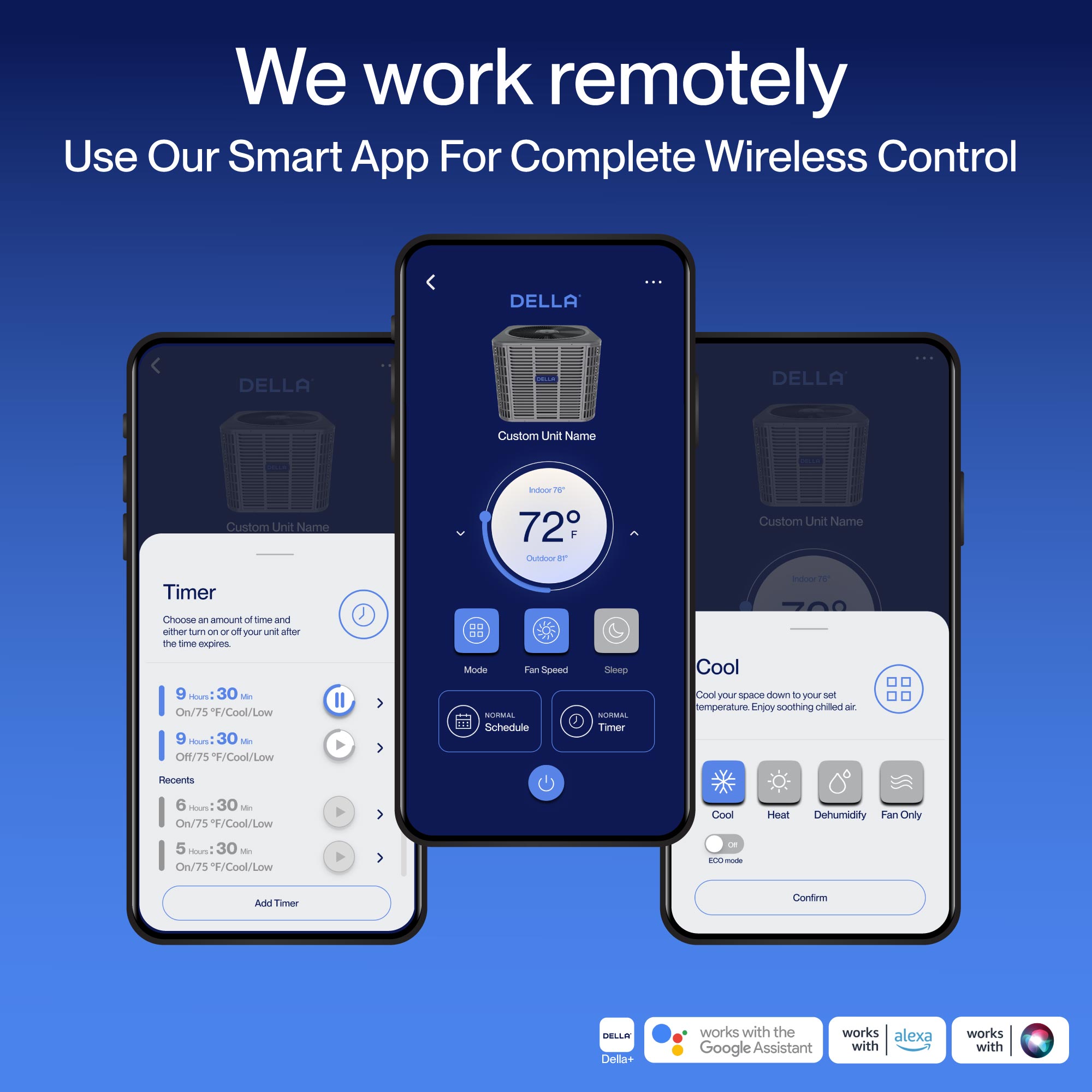 DELLA 47,000 BTU 18 SEER2 Ducted Central Air Conditioner with Air Handler