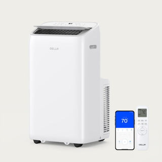 DELLA 14,000 BTU Inverter Ultra Quiet Portable AC for Rooms Up to 450 Sq. Ft.