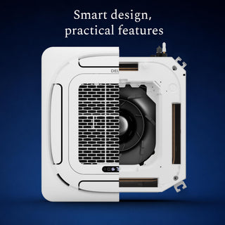 DELLA 42000 BTU Five Zone Ceiling Cassette Mini Split AC (9K+9K+9K+9K+12K) - Up to 2150 Sq.Ft.