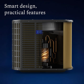 DELLA 53,000 BTU 17 SEER2 Ducted Central Air Conditioner with Air Handler