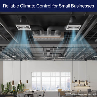 DELLA 41000 BTU Dual Zone Concealed Ducted Mini Split Heat Pump AC (17K + 22K)