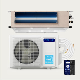 DELLA 17000 BTU 20.3 SEER2 Concealed Ducted Mini Split Air Conditioner
