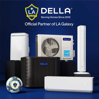 DELLA 42000 BTU Tri-Zone Ceiling Cassette Mini Split AC (12K+18K+23K) - Up to 3050 Sq.Ft.
