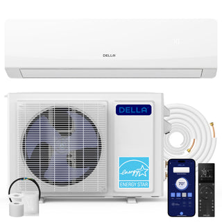 DELLA Serena Series 18000 BTU 22 SEER2 Mini-Split Heat Pump AC - Up to 1000 Sq.Ft.