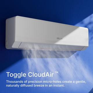 DELLA Serena CloudAir Series 9800 BTU 22 SEER2 Mini Split Heat Pump AC - Up to 400 Sq.Ft.