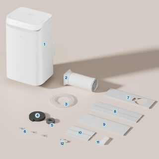 DELLA 12,000 BTU Smart Portable Air Conditioner for Rooms Up to 350 Sq. Ft.
