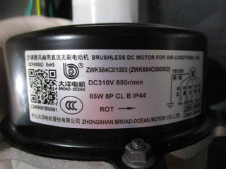 Motor de ventilador de repuesto DELLA para unidades exteriores TL-18K-Modu y TL-27K-MODU