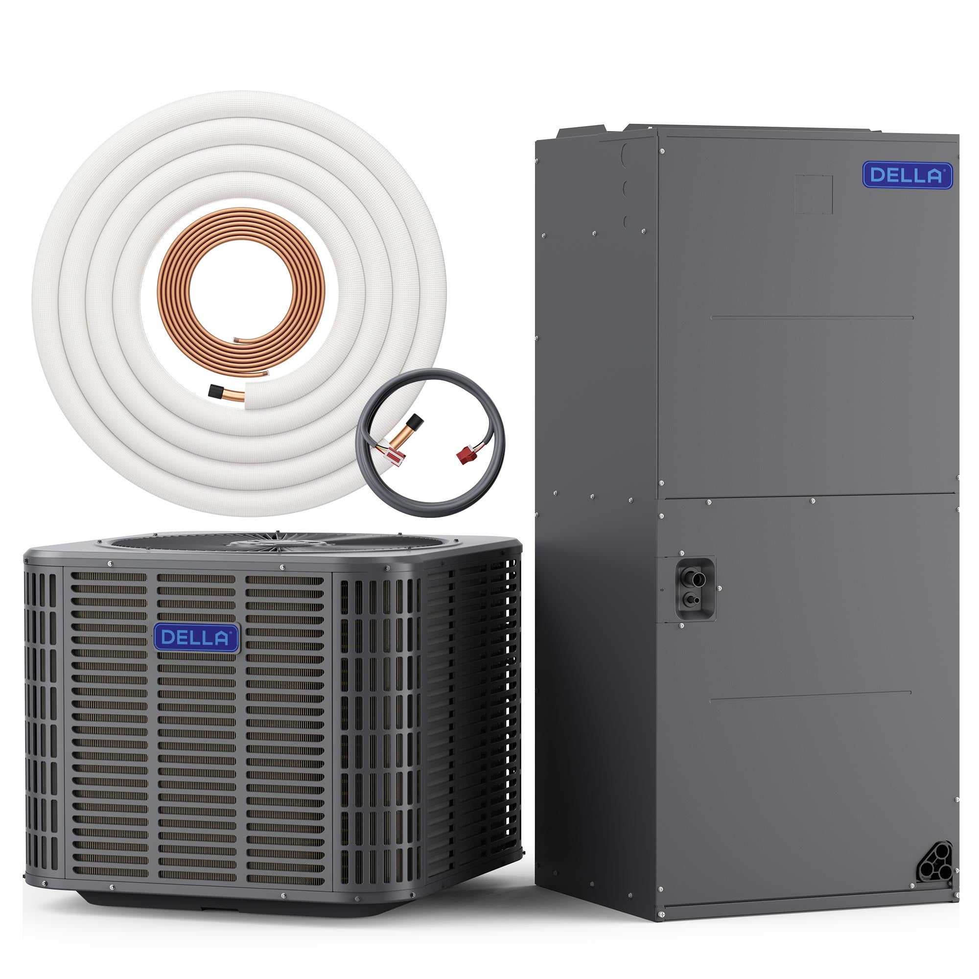 DELLA 24,000 BTU 18 SEER2 Ducted Central Air Conditioner with Air Handler
