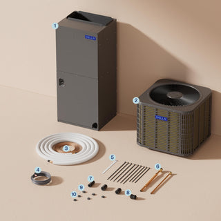 DELLA 53,000 BTU 17 SEER2 Ducted Central Air Conditioner with Air Handler