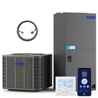 DELLA 24,000 BTU 18 SEER2 Ducted Central Air Conditioner with Air Handler