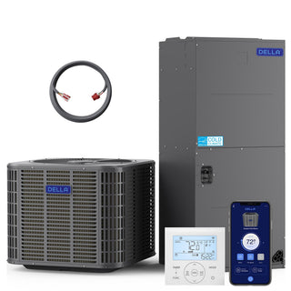 DELLA 34,000 BTU 19 SEER2 Ducted Central Air Conditioner with Air Handler