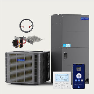 DELLA 47,000 BTU 18 SEER2 Ducted Central Air Conditioner with Air Handler