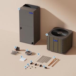 DELLA 53,000 BTU 17 SEER2 Ducted Central Air Conditioner with Air Handler