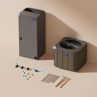 DELLA 53,000 BTU 17 SEER2 Ducted Central Air Conditioner with Air Handler