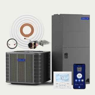 DELLA 53,000 BTU 17 SEER2 Ducted Central Air Conditioner with Air Handler