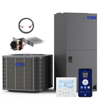 DELLA 53,000 BTU 17 SEER2 Ducted Central Air Conditioner with Air Handler