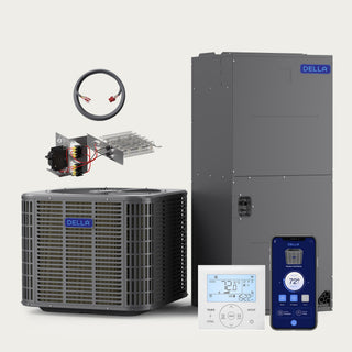 DELLA 53,000 BTU 17 SEER2 Ducted Central Air Conditioner with Air Handler