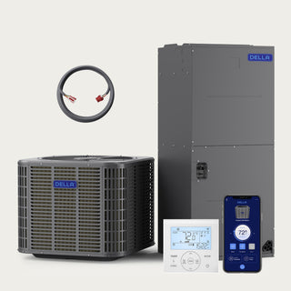 DELLA 53,000 BTU 17 SEER2 Ducted Central Air Conditioner with Air Handler