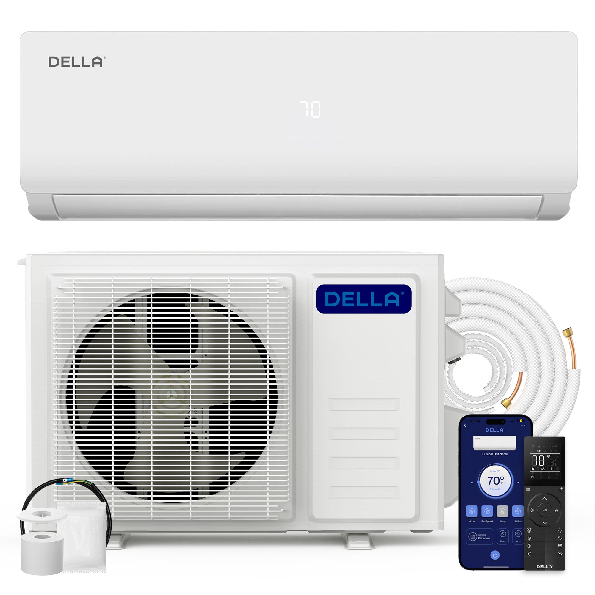 Vario Series 18000 BTU SEER2 19 Mini-Split Heat Pump AC - Up to 1000 Sq.Ft.