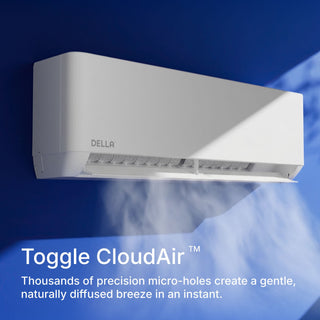 DELLA Optima Pro CloudAir Series 20000 BTU Tri-Zone Mini Split AC (6K+6K+9K) - Up to 1000 Sq.Ft.
