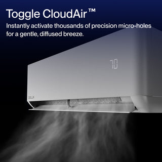 DELLA Optima Pro CloudAir Series 18000 BTU 23.5 SEER2 Ultra Hyper Heat Mini Split AC - Up to 1000 Sq.Ft.