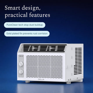 DELLA Fenestra Series 5000 BTU Window Air Conditioner, Cools Up to 150 Sq. Ft.