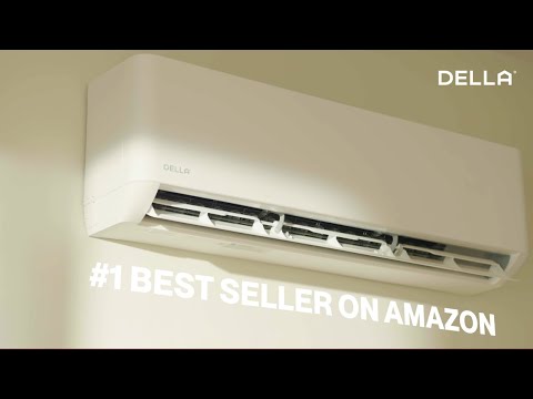 DELLA 12,000 BTU 22 SEER2 Ceiling Cassette Ductless Mini Split AC - Up to 550 Sq.Ft.